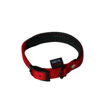 Collier chien Confort : nylon rouge 65cm