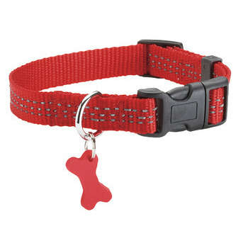 Collier Safe pour chien de couleur rouge et de tai