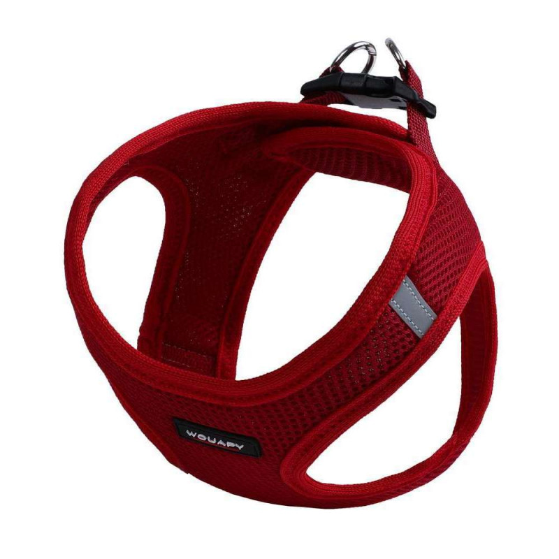 Harnais soft taille L 13 * 47/52 cm rouge pour chi