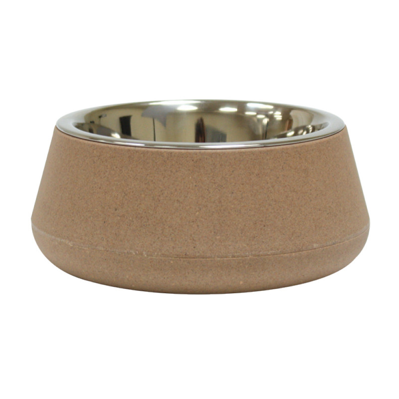 Gamelle Tierra Bamboo beige pour chien 800ml
