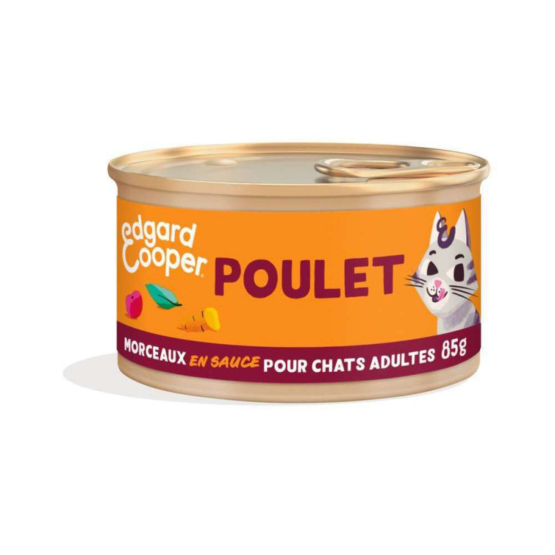 Morceaux de poulet en sauce  Chats adultes