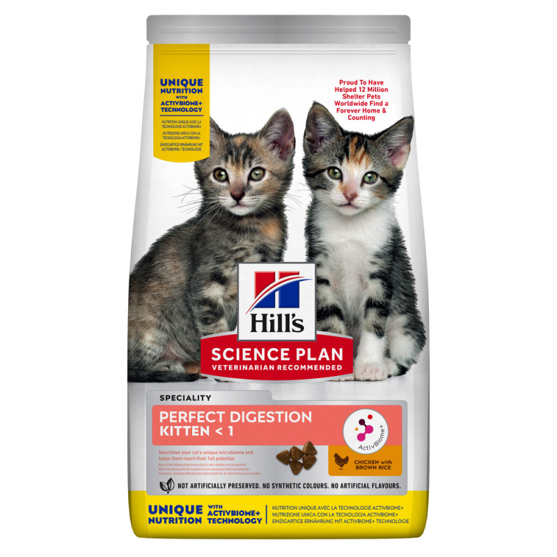 Croquettes Perfect Digestion kitten 1 poulet pour