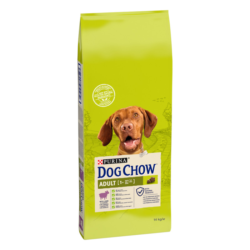 Croquettes Dog Chow pour chien adulte à l'agneau 1