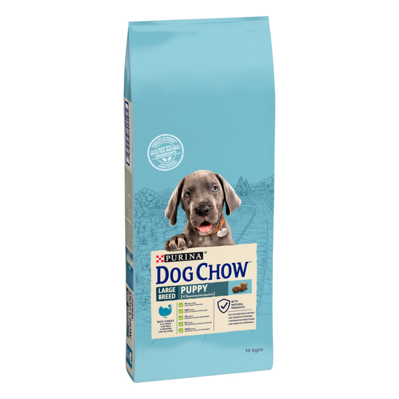 Croquettes Dog Chow Puppy Large Breed Dinde chiot