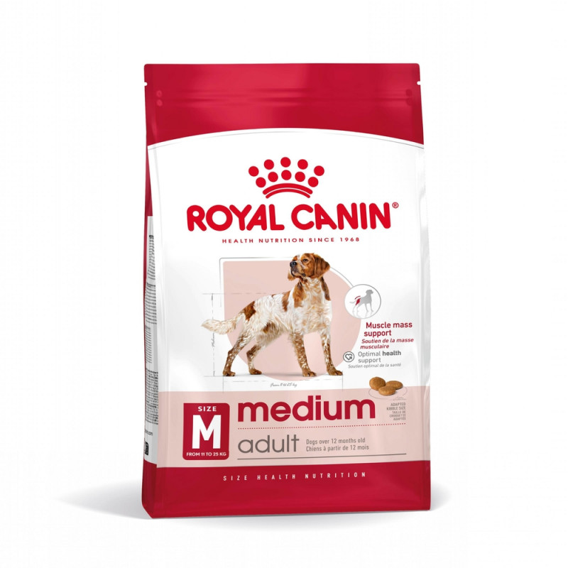 Croquettes pour chien Medium adult, races moyennes