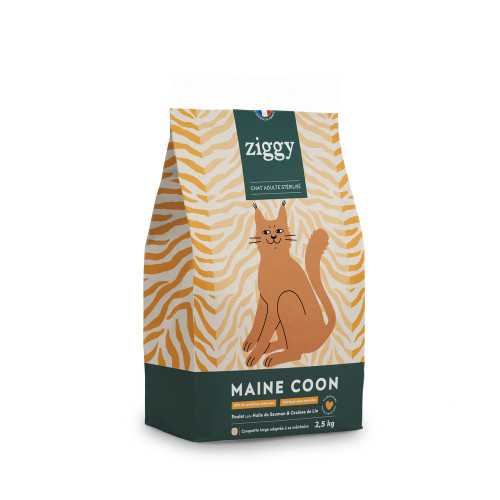 Croquettes pour chat Maine Coon au poulet 2,5 kg