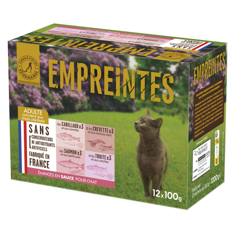 Emincés en sauce (cabillaud, crevette, saumon, tru