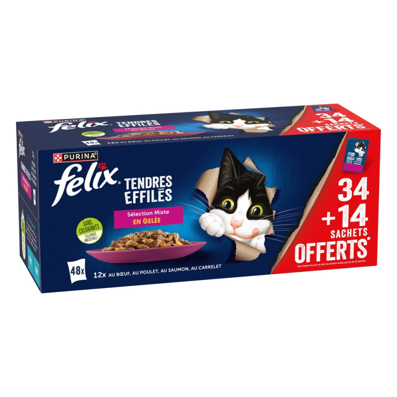 Tendres Effilés en gelée - Sélection mixte boeuf 3