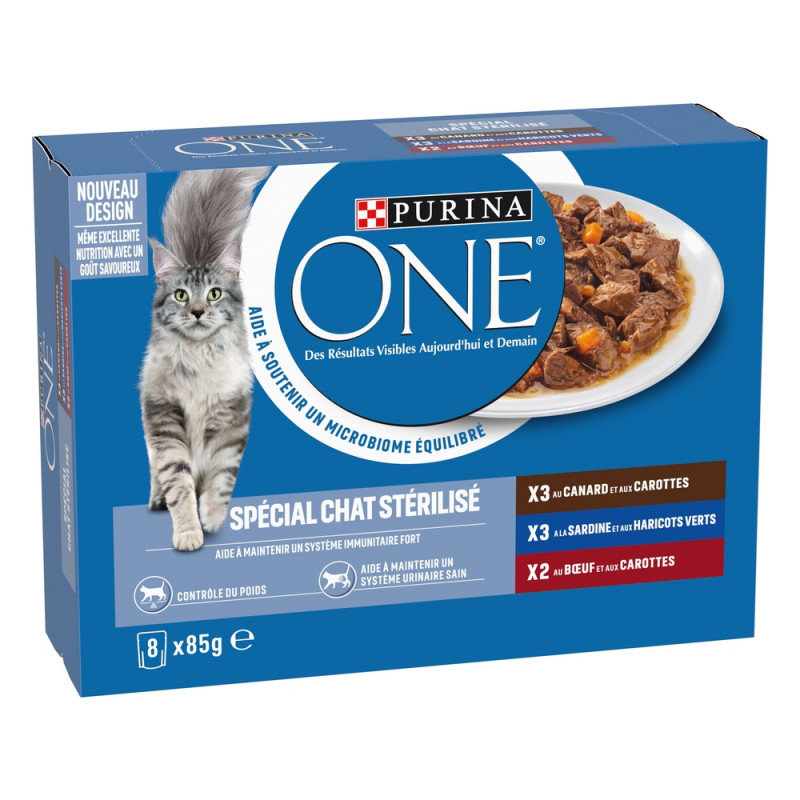 Effilés en sauce multivariété pour chat stérilisé