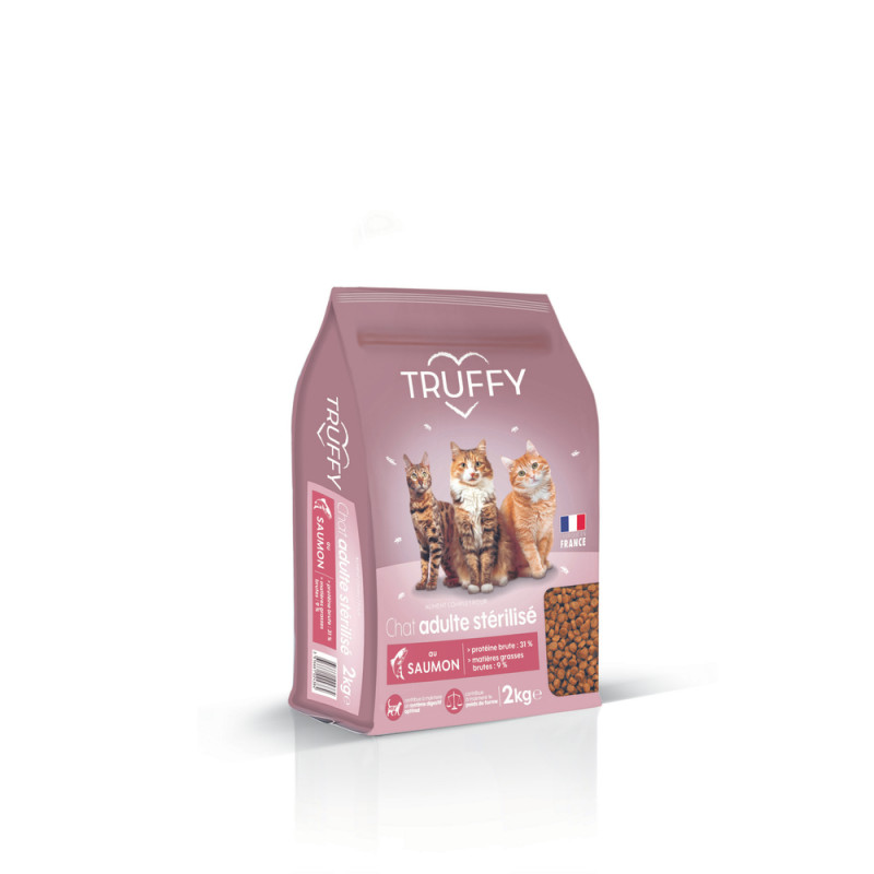 Croquettes au saumon pour chat adulte stérilisé -