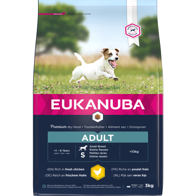 Croquettes au poulet, pour petit chien adulte - 3k