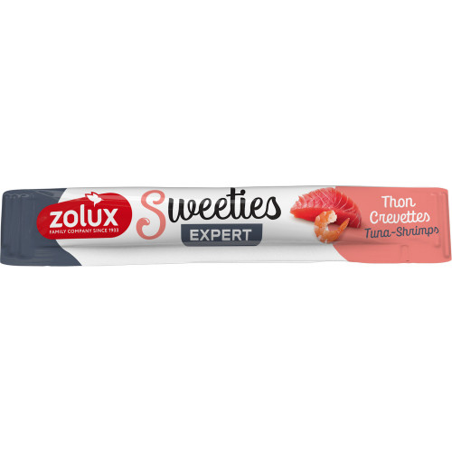Stick crème, friandise thon/crevettes pour chat