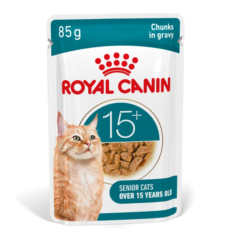 Aliment en sauce pour chat senior 'Ageing 15+' - 1