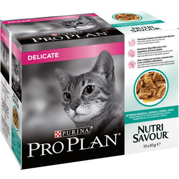 Boîte Pplan Delicate: poisson de l'océan, 10x85 g