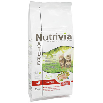 Croquette chaton Nutrivia Nature 2kg