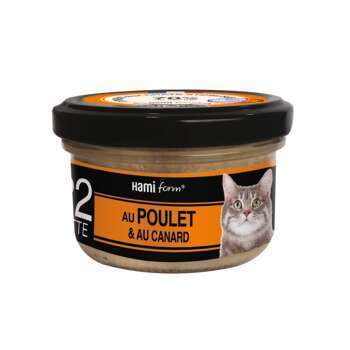 Pâtée Cuisinés pour chats n°22: poulet, Canard
