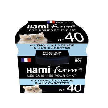 Pâtée Cuisinés pour chats n°40: thon, carottes et