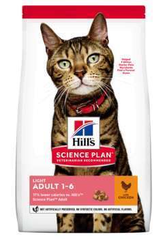 Croquettes chat adulte allégées au poulet - 1,5 kg