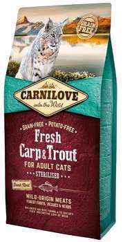 Croquettes chat Carnilove Carpe et truite 6kg