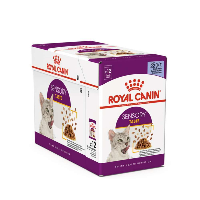 Bouchées en Gelée chat Adulte Sensory Taste 12x85g