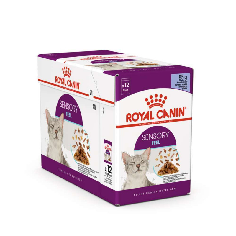 Bouchées en Gelée chat Adulte Sensory Feel 12x85g