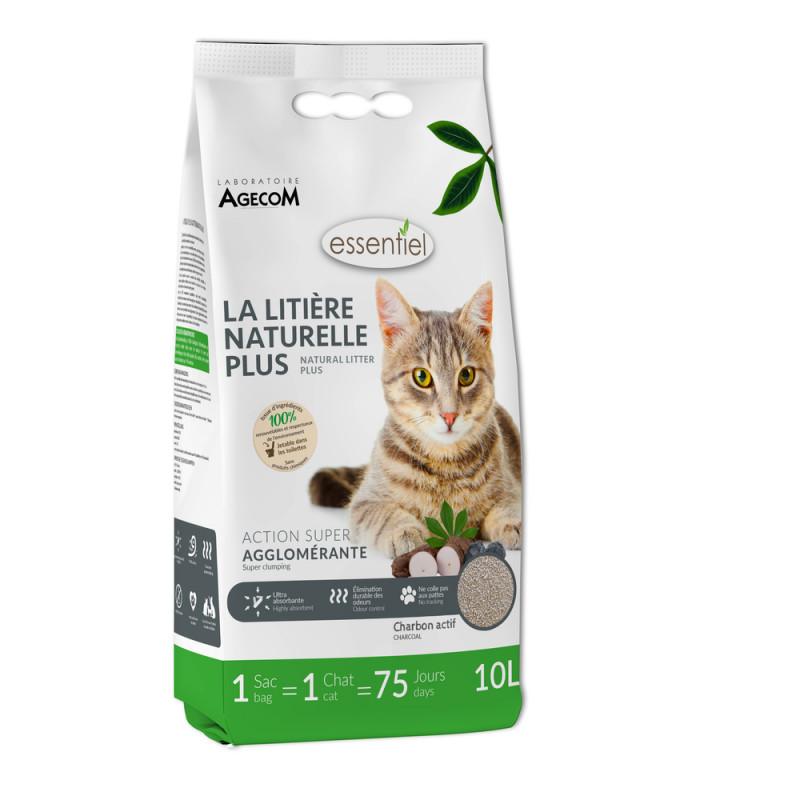 Litière naturelle plus '' Essentiel'' pour chat 10