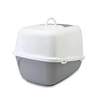 Maison de toilette Nestor Jumbo : gris et blanc