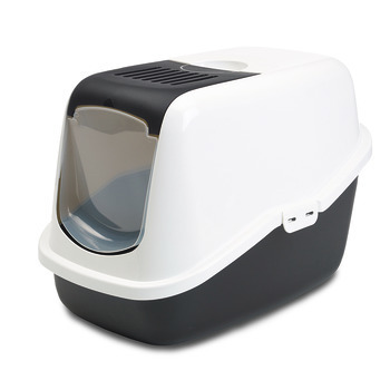 Maison de toilette Nestor: blanc/noir L 56 x l 39