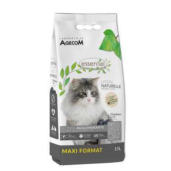 Litière Essentiel Naturelle Agglomérante Soja - Ch