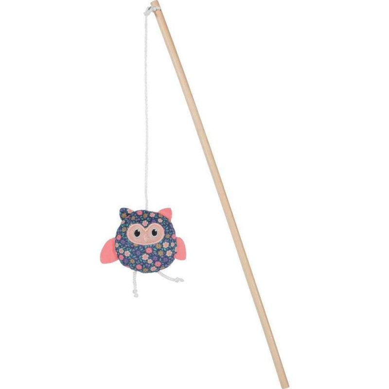 Jouet Ethi'cat pour chat fleur canne à pêche hibou