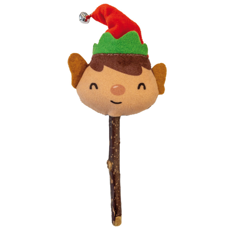 Jouet Noël Silverine lutin pour chat L. 2. 0 l. 6.