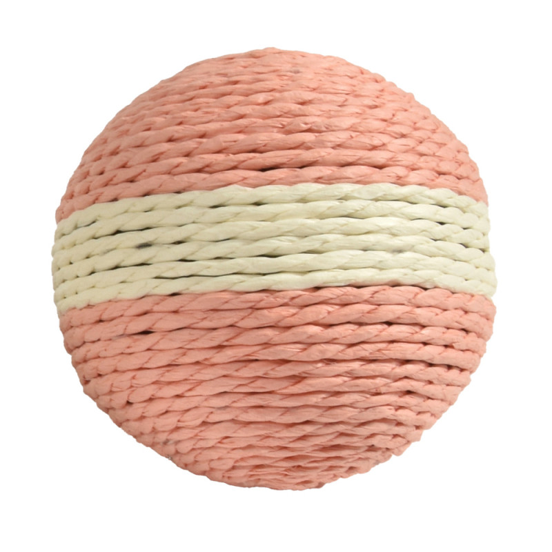 Jouet Boule rose pour chat Ø. 10 cm