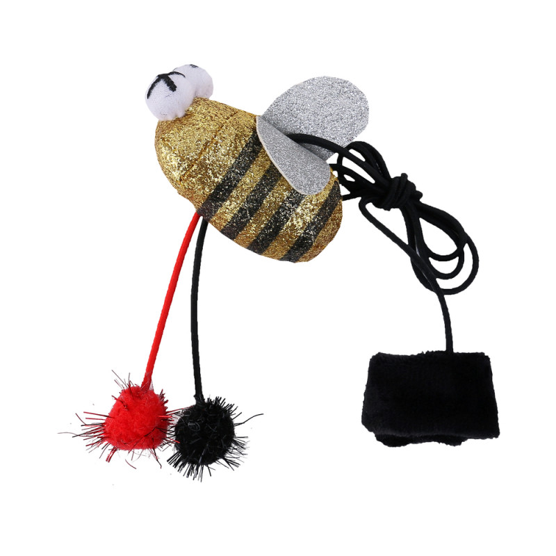 Jouet pour chat : abeille disco - L. 3,7xl. 10xH.