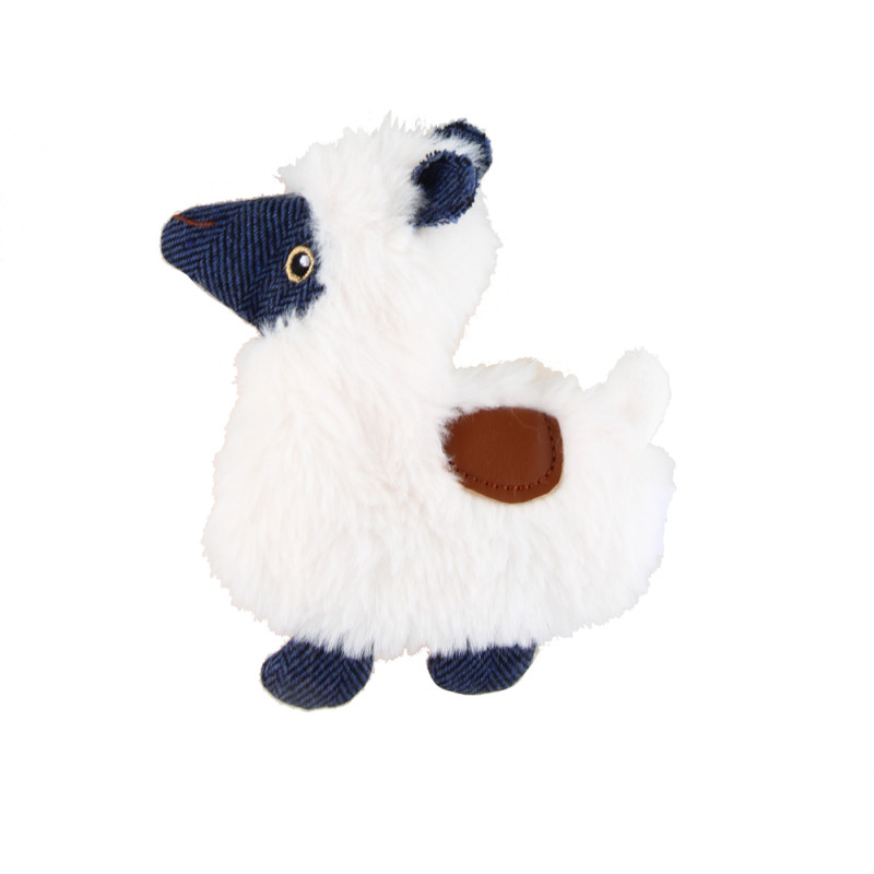 Jouet pour chat : peluche lama, coloris blanc - L.