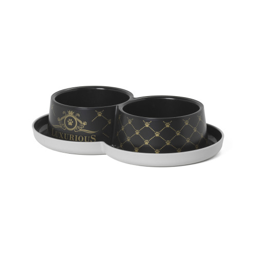 Gamelle double ''Luxurious'' pour chat