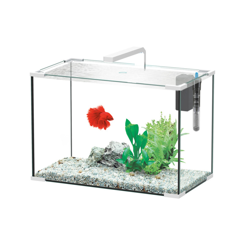 Aquarium JOYA LED équipé blanc 45. 9 litres - L. 5