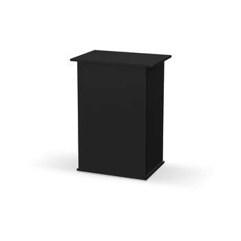 Meuble 1 porte pour aquarium en bois noir - 61x40x