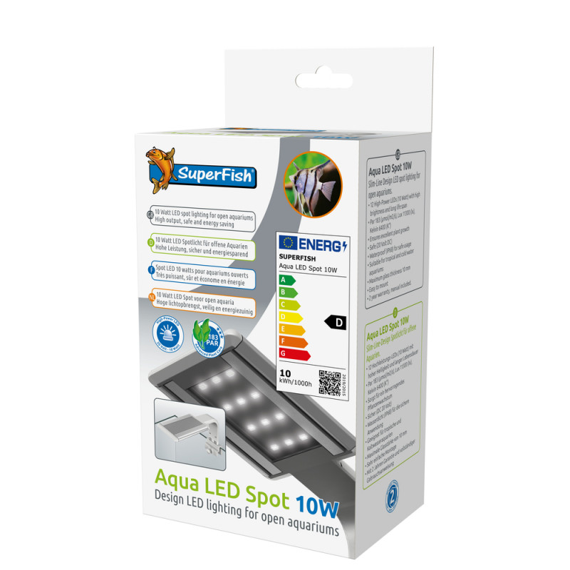 Spot led 10 watts pour aquarium ouvert