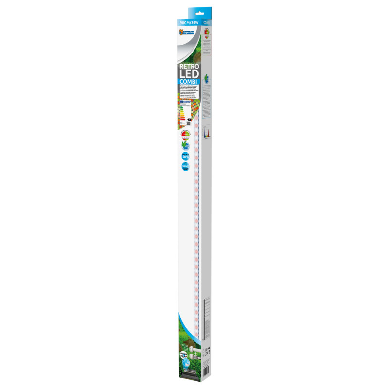 Éclairage Retro Led combi T8/T5 - 30w 90cm pour aq