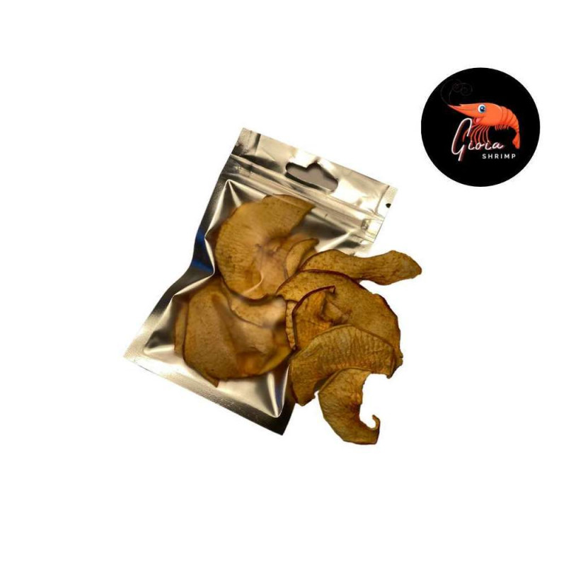 Chips de pomme bio pour crevettes