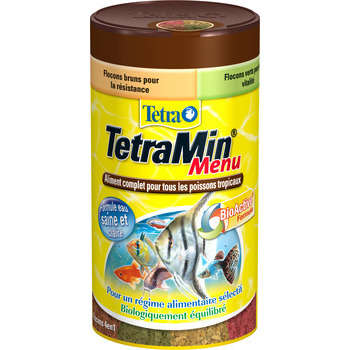 Nourriture pour poissons tropicaux TetraMin Menu :