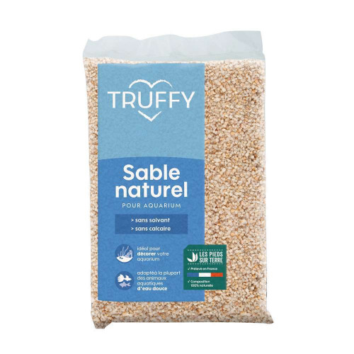Sable naturel pour aquarium d'eau douce Truffy bla