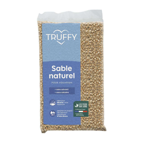Sable naturel pour aquarium Eau Douce Truffy gros