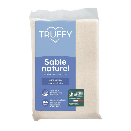Sable naturel pour aquarium d'eau douce Truffy cri