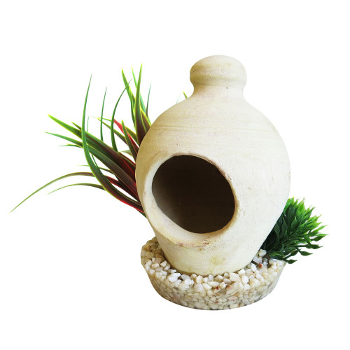 Décor aquarium Tyrol maison refuge plantes