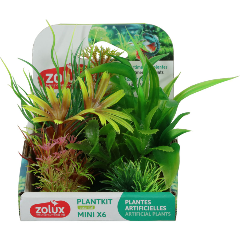 Décoration d'aquarium : 6 plantes artificielles -