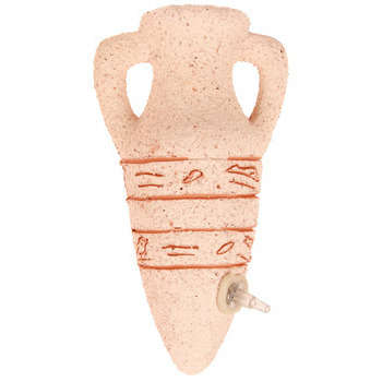 Décor amphore sablée avec diffuseur pour aquarium