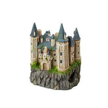 Décoration château sur rocher : 15x8x9cm