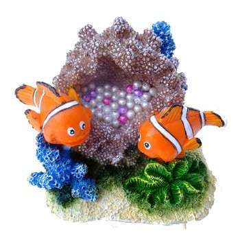 Déco d'aquarium clown fish 8: L.6xl.3,5xh.4cm