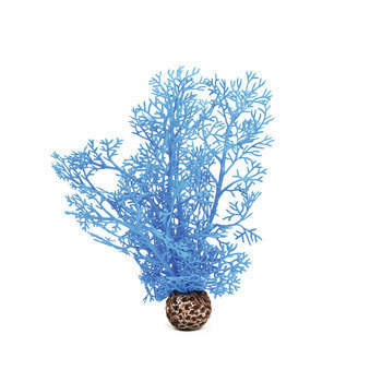 Décor corail : L.11,5xl.7,5xh.26cm, bleu